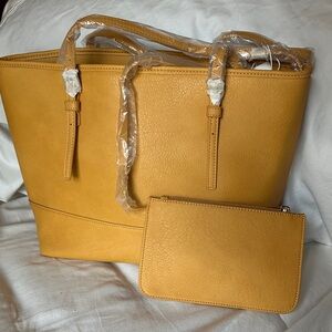 Urban Expressions Mustard Tote Bag